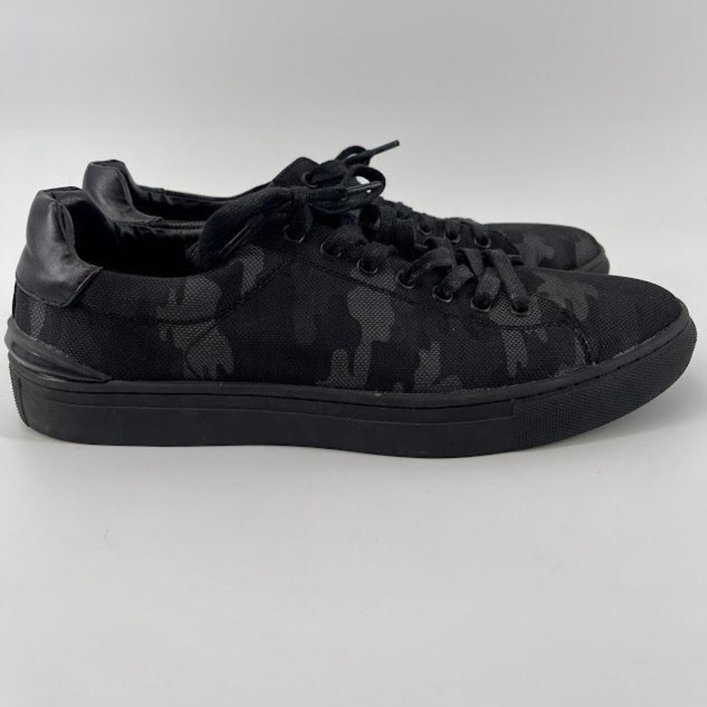 Steve Madden Men's 12 Black Camo Print Low-Top Sneakers‎ Casual Athletic Shoes